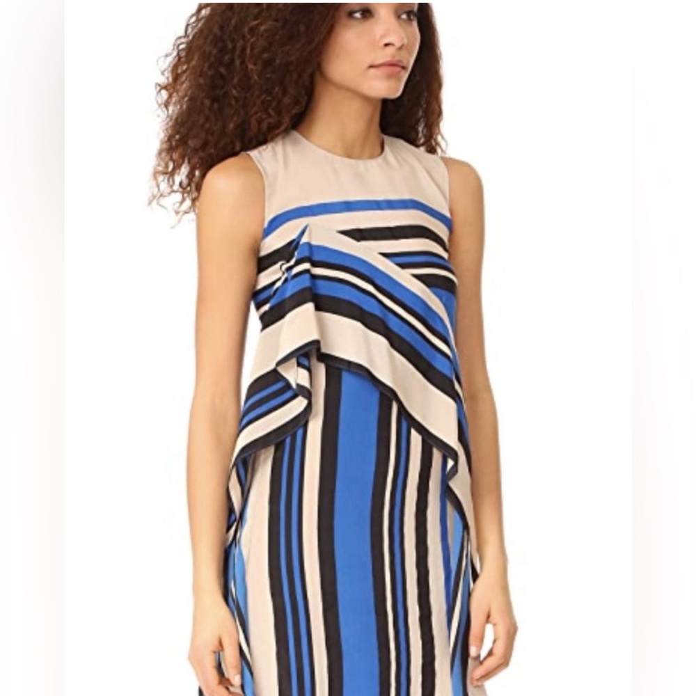 Diane von Furstenberg Cascading Silk Ruffle Dress
